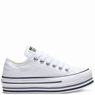 Női Converse Chuck Taylor All Star Platform Tornacipő CO0285476 Fehér/Fekete